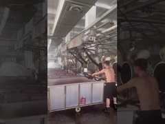 Penggambaran proses produksi pabrik tekstil Jiarui Textile Company sendiri